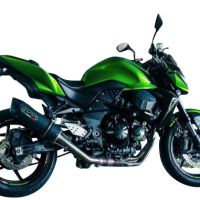 Scarico GPR compatibile con  Kawasaki Z 750 - S  2004-2006, Furore Nero, Scarico omologato, silenziatore con db killer estraibile e raccordo specifico