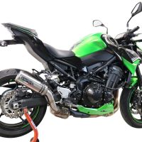 Scarico compatibile con Kawasaki Z 900 2020-2020, M3 Titanium Natural, Scarico omologato, silenziatore con db killer estraibile e raccordo specifico