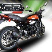 Scarico GPR compatibile con  Kawasaki Z 900 RS 2018-2020, Furore Evo4 Nero, Scarico omologato, silenziatore con db killer estraibile e raccordo specifico