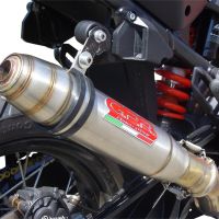 GPR exhaust compatible with  Ktm LC 8 Super Adventure 1290 2015-2016, Deeptone Inox, Racing slip-on exhaust including link pipe 