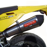 Scarico GPR compatibile con  Husqvarna TE 410 E - SM 410 2007-2009, Gpe Ann. titanium, Terminale di scarico semi-completo, omologato, con db killer estraibile e raccordo specifico