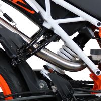 Scarico GPR compatibile con  Ktm Duke 250 2017-2020, Furore Nero, Terminale di scarico racing, con raccordo, senza omologazione