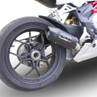 Scarico GPR compatibile con  Mv Agusta Brutale 675 2012-2015, Furore Nero, Scarico omologato, silenziatore con db killer estraibile e raccordo specifico