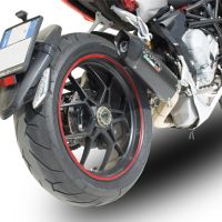 Scarico GPR compatibile con  Mv Agusta Rivale - Stradale 800 2014-2016, Furore Nero, Scarico omologato, silenziatore con db killer estraibile e raccordo specifico