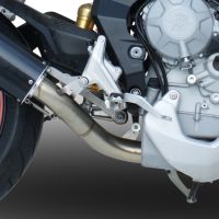 GPR exhaust compatible with  Mv Agusta Rivale - Stradale 800 2014-2016, Gpe Ann. titanium, Homologated legal slip-on exhaust including removable db killer and link pipe 