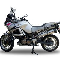 Scarico GPR compatibile con  Yamaha Xt 1200 Z Supertenere 2010-2016, Gpe Ann. titanium, Scarico omologato, silenziatore con db killer estraibile e raccordo specifico