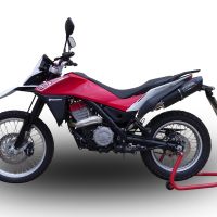 GPR exhaust compatible with  Husqvarna TERRA - STRADA TR 650  2013-2015, Furore Poppy, Homologated legal full system exhaust, including removable db killer and catalyst 