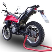 Scarico GPR compatibile con  Husqvarna TERRA - STRADA TR 650  2013-2015, Furore Nero, Scarico completo omologato,fornito con db killer estraibile,catalizzatore e collettore