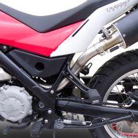 Scarico GPR compatibile con  Husqvarna TERRA - STRADA TR 650  2013-2015, Furore Nero, Scarico completo omologato,fornito con db killer estraibile,catalizzatore e collettore