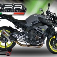 Scarico GPR compatibile con  Yamaha Mt-10 2016-2024, Decatalizzatore, Collettore decatalizzore, applicazione racing