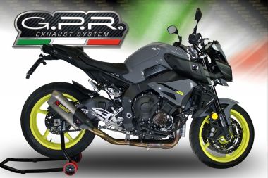 Scarico GPR compatibile con  Yamaha Mt-10 2016-2024, Decatalizzatore, Collettore decatalizzore, applicazione racing