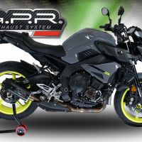 Scarico GPR compatibile con Yamaha Mt-10 / Fj-10 2016-2020, Furore Evo4 Poppy, Scarico omologato, silenziatore con db killer estraibile e raccordo specifico 