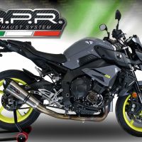 Scarico GPR compatibile con  Yamaha Mt-10 2016-2024, GP Evo4 Titanium, Scarico semi-completo omologato,fornito con db killer estraibile,catalizzatore e collettore