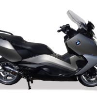 Scarico GPR compatibile con  Bmw C 650 Gt 2012-2015, Gpe Ann. titanium, Scarico omologato, silenziatore con db killer estraibile e raccordo specifico