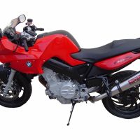 Scarico GPR compatibile con  Bmw F 800 -S -ST 2006-2011, Gpe Ann. titanium, Terminale di scarico omologato,fornito con db killer estraibile,catalizzatore e collettore