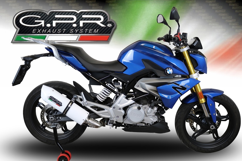 Scarico GPR compatibile con  Bmw G 310 R 2022-2024, Albus Evo4, Scarico completo omologato,fornito con db killer estraibile,catalizzatore e collettore