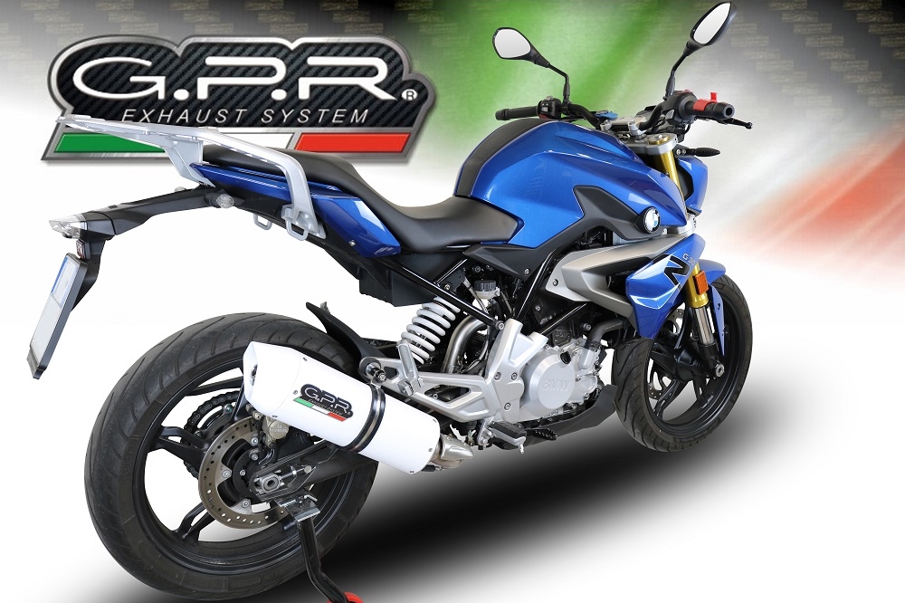 Scarico GPR compatibile con  Bmw G 310 R 2022-2024, Albus Evo4, Scarico completo omologato,fornito con db killer estraibile,catalizzatore e collettore