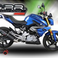 GPR exhaust compatible with  Bmw G 310 R 2017-2021, Furore Evo4 Poppy, Homologated legal full system exhaust, including removable db killer and catalyst 