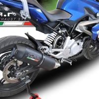 Scarico GPR compatibile con  Bmw G 310 R 2017-2021, Furore Evo4 Nero, Scarico completo omologato,fornito con db killer estraibile,catalizzatore e collettore