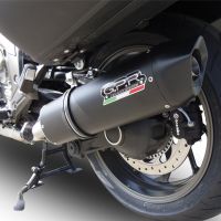 Scarico GPR compatibile con  Bmw K 1600 Gt 2022-2024, Furore Evo4 Nero, Coppia di terminali di scarico omologati, forniti con db killer removibili e raccordi specifici