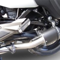 Scarico GPR compatibile con  Bmw K 1600 Gt 2010-2016, Furore Nero, Coppia di terminali di scarico omologati, forniti con db killer removibili e raccordi specifici