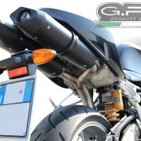 Scarico GPR compatibile con  Bmw R 1200 S 2006-2008, Furore Nero, Coppia di terminali di scarico omologati, forniti con db killer removibili e raccordi specifici