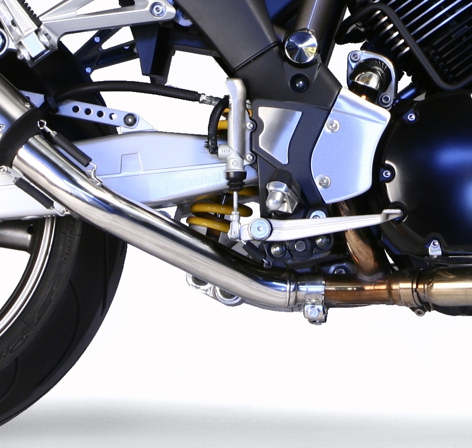 GPR exhaust compatible with  Yamaha Bt Bulldog 1100 2002-2007, Ghisa , Dual Homologated legal slip-on exhaust including removable db killers and link pipes 