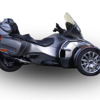 GPR exhaust compatible with  Can Am Spyder 1000 St -Sts 2013-2016, Gpe Ann. Poppy, Homologated legal slip-on exhaust including removable db killer and link pipe 