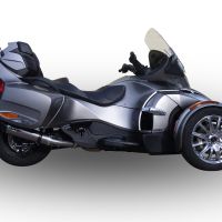 GPR exhaust compatible with  Can Am Spyder 1000 St -Sts 2013-2016, Gpe Ann. titanium, Homologated legal slip-on exhaust including removable db killer, link pipe and catalyst 