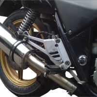 Scarico GPR compatibile con  Honda Cb 500 - S 1993-2005, Trioval, Scarico omologato, silenziatore con db killer estraibile e raccordo specifico