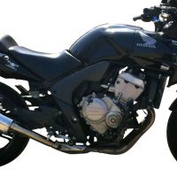 Scarico GPR compatibile con  Honda Cbf 600 S I.E. 2007-2012, Trioval, Terminale di scarico omologato,fornito con db killer estraibile,catalizzatore e collettore