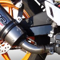 Scarico GPR compatibile con  Honda Cbr 125 R 2011-2016, Gpe Ann. titanium, Scarico omologato, silenziatore con db killer estraibile e raccordo specifico