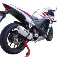 Scarico GPR compatibile con  Honda Cbr 500 R 2023-2024, Albus Evo4, Scarico omologato, silenziatore con db killer estraibile e raccordo specifico