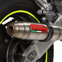 GPR exhaust compatible with  Honda Cbr 600 F - Sport  2001-2007, Deeptone Inox, Homologated legal slip-on exhaust including removable db killer and link pipe 