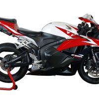 GPR exhaust compatible with  Honda Cbr 600 Rr  2005-2006, Tiburon Poppy, Homologated legal slip-on exhaust including removable db killer, link pipe and catalyst 