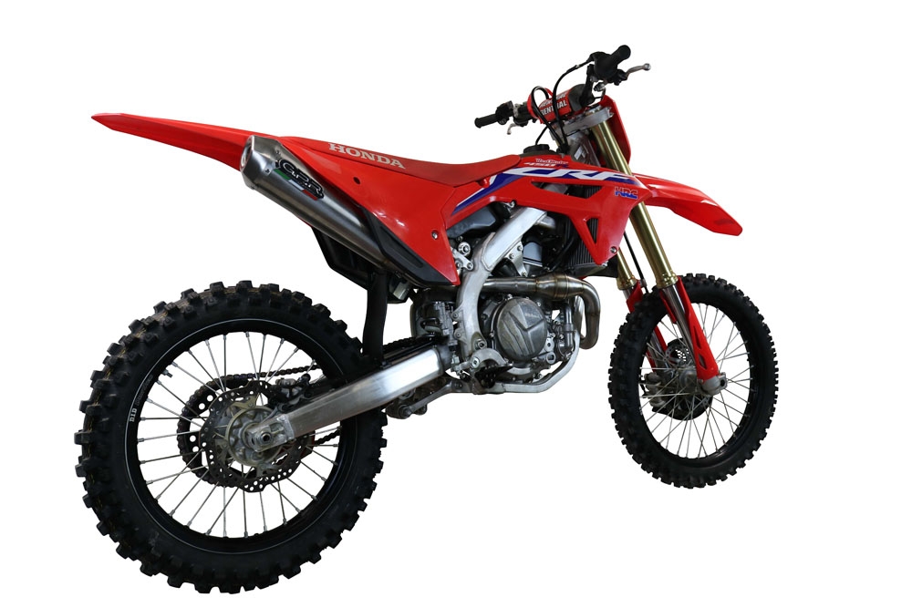 Scarico GPR compatibile con  Honda Crf 450 R-RX 2021-2024, Pentacross FULL Titanium, Scarico completo racing, fornito con db killer estraibile e collettore, non legale per uso stradale