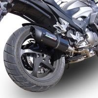 Scarico GPR compatibile con  Honda Crossrunner 800 Vfr 800 X 2011-2014, Furore Nero, Scarico omologato, silenziatore con db killer estraibile e raccordo specifico