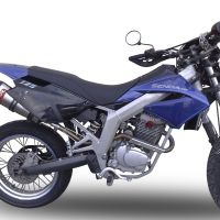 Scarico GPR compatibile con  Derbi Senda Drd 125 R -SM 2009-2013, Gpe Ann. titanium, Scarico omologato, silenziatore con db killer estraibile e raccordo specifico