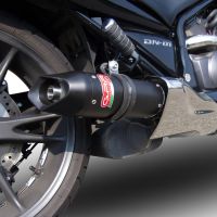 Scarico GPR compatibile con  Honda Dn-01 2008-2010, Furore Nero, Scarico omologato, silenziatore con db killer estraibile e raccordo specifico