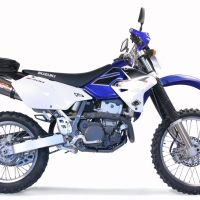 Scarico GPR compatibile con  Suzuki DRZ400 E 2000-2007, Gpe Ann. titanium, Scarico omologato, silenziatore con db killer estraibile e raccordo specifico