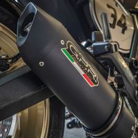 Scarico GPR compatibile con  Ducati Scrambler 800  2017-2020, Furore Evo4 Nero, Terminale di scarico omologato,fornito con db killer estraibile,catalizzatore e collettore