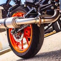 GPR exhaust compatible with  Ktm Rc 390 2017-2020, M3 Inox , Homologated legal slip-on exhaust including removable db killer and link pipe 