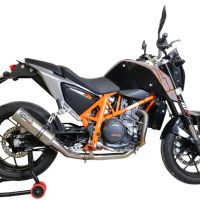 Scarico GPR compatibile con  Ktm Duke 690 2012-2016, M3 Inox , Scarico omologato, silenziatore con db killer estraibile e raccordo specifico