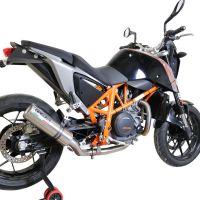 Scarico GPR compatibile con  Ktm Duke 690 2012-2016, M3 Inox , Scarico omologato, silenziatore con db killer estraibile e raccordo specifico