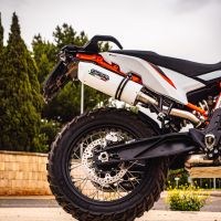 Scarico GPR compatibile con  Ktm Duke 890 2021-2024, Albus Evo4, Scarico omologato, silenziatore con db killer estraibile e raccordo specifico