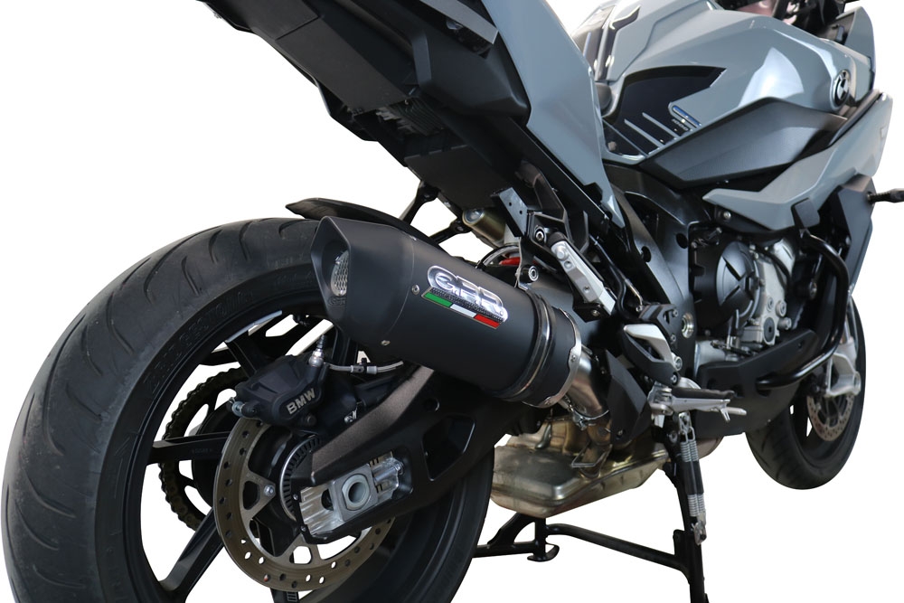 Scarico GPR compatibile con  Bmw S 1000 XR -M  2020-2024, Furore Evo4 Nero, Scarico omologato, silenziatore con db killer estraibile e raccordo specifico