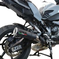 Scarico GPR compatibile con  Bmw S 1000 XR -M  2020-2024, M3 Black Titanium, Scarico omologato, silenziatore con db killer estraibile e raccordo specifico