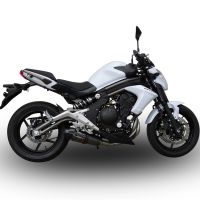 Scarico GPR compatibile con  Kawasaki Er 6 N - F  2012-2016, Gpe Ann. Poppy, Scarico completo omologato,fornito con db killer estraibile,catalizzatore e collettore