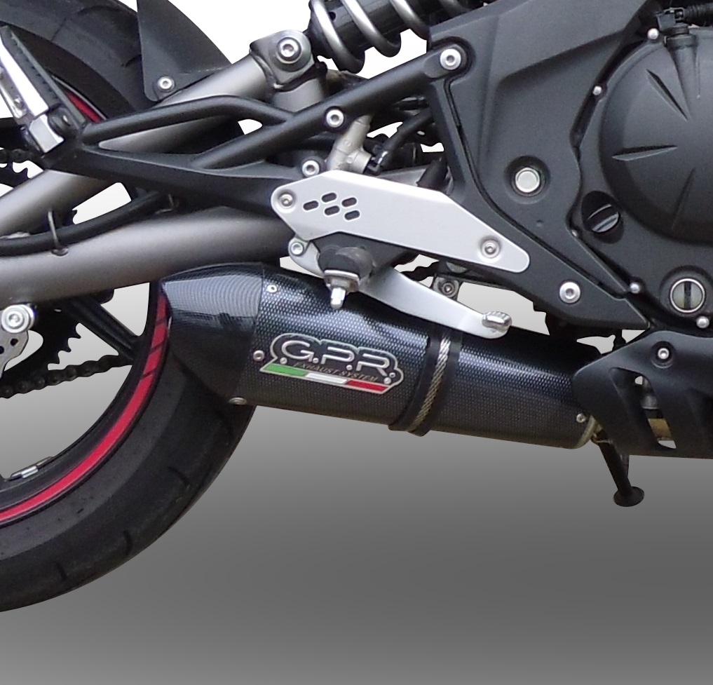 Scarico GPR compatibile con  Cf Moto Nk 650 2012-2016, Gpe Ann. Poppy, Scarico omologato, silenziatore con db killer estraibile e raccordo specifico