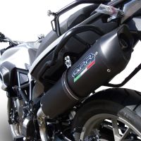 Scarico GPR compatibile con  Bmw F 700 Gs 2011-2015, Furore Nero, Scarico omologato, silenziatore con db killer estraibile e raccordo specifico